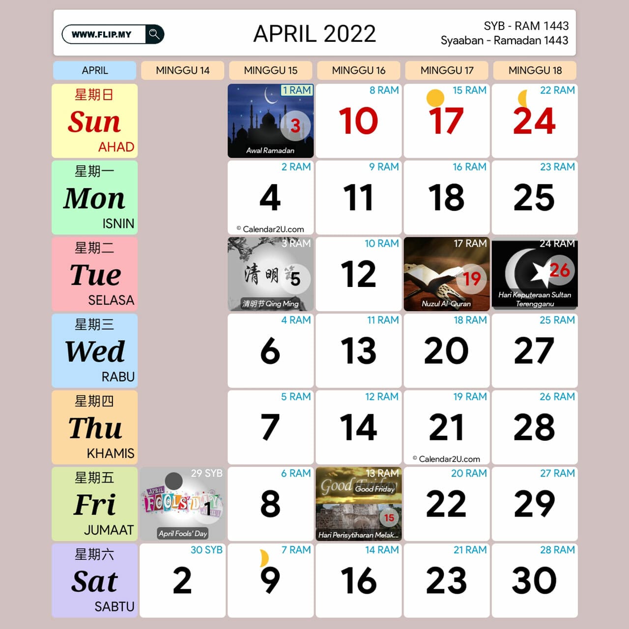 Kalendar Kuda 2022, Senarai Cuti Umum Dan Cuti Sekolah - FLIP.MY