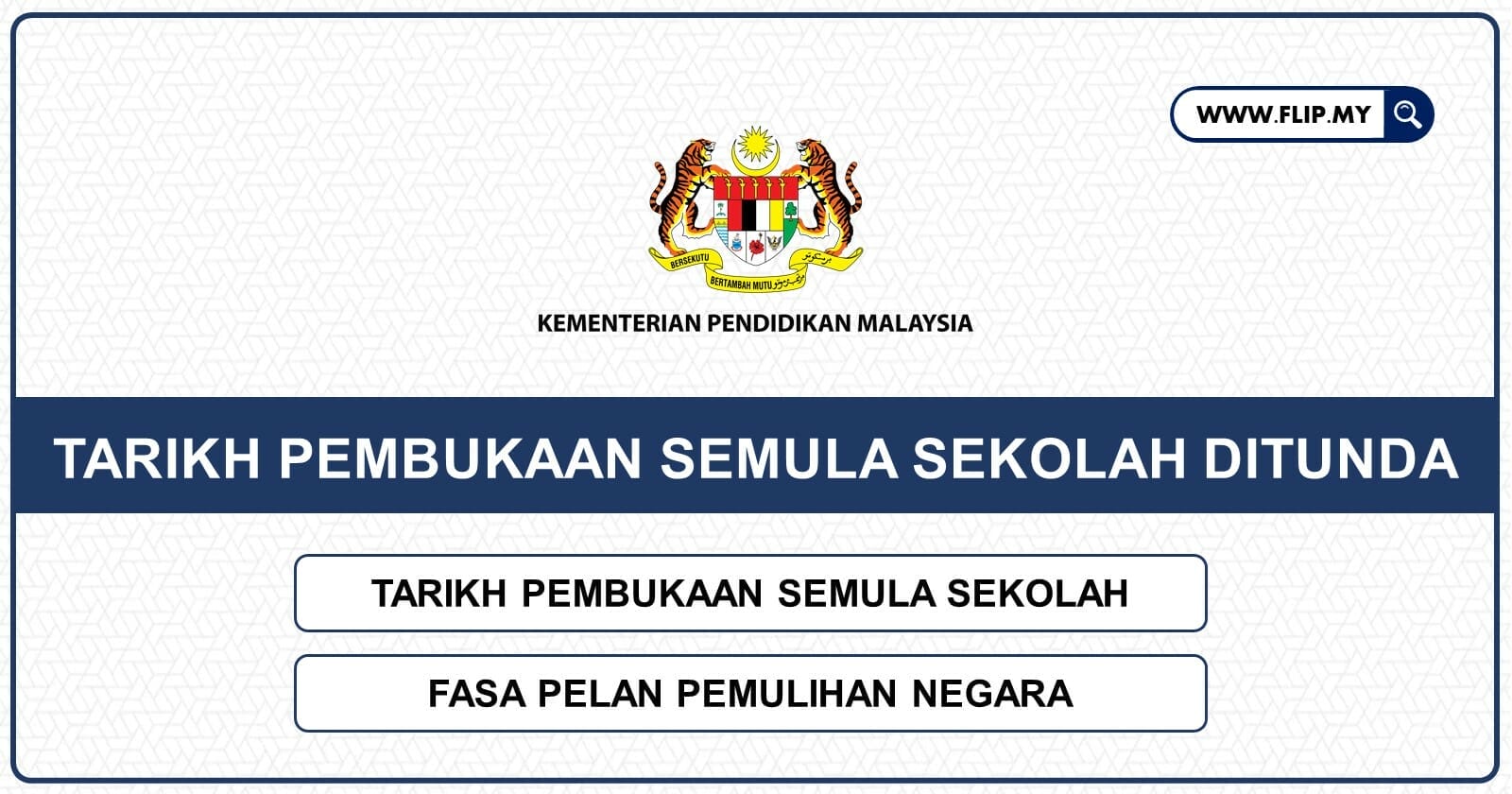 pembukaan semula sekolah