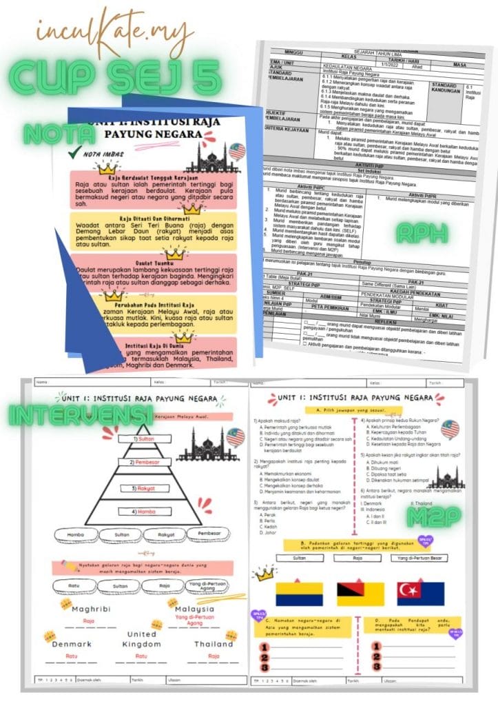 Catch Up Plan Sejarah Tahun 5