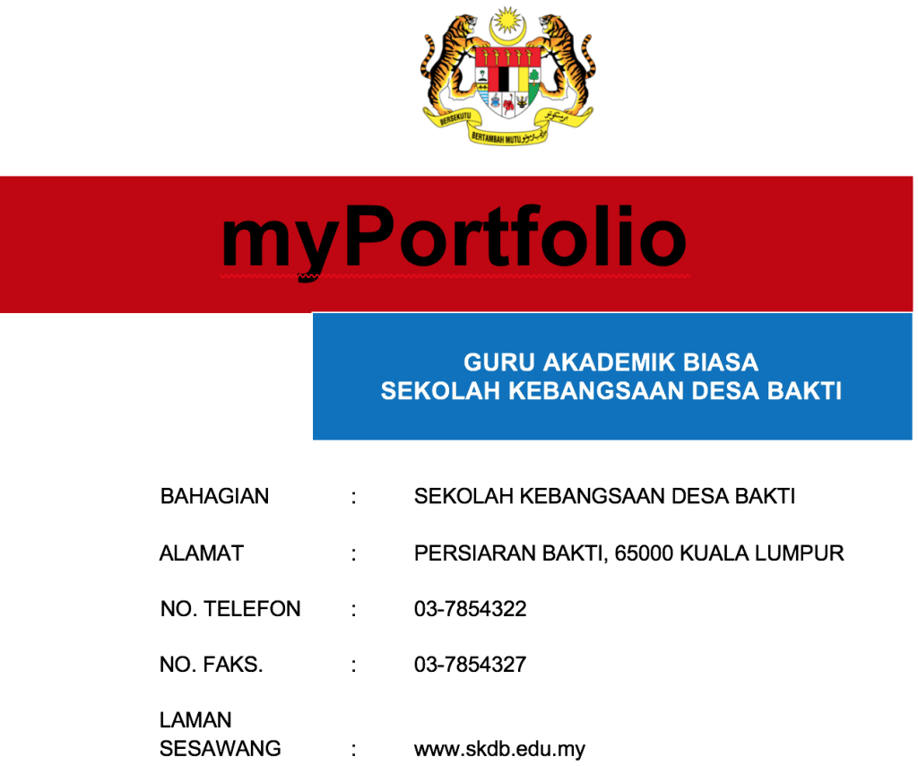 MyPortfolio Guru Akademik Biasa GAB