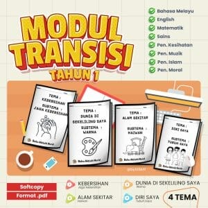 Modul Transisi Tahun 1 2023 Mengandungi Bahan 8 Subjek - FLIP.MY