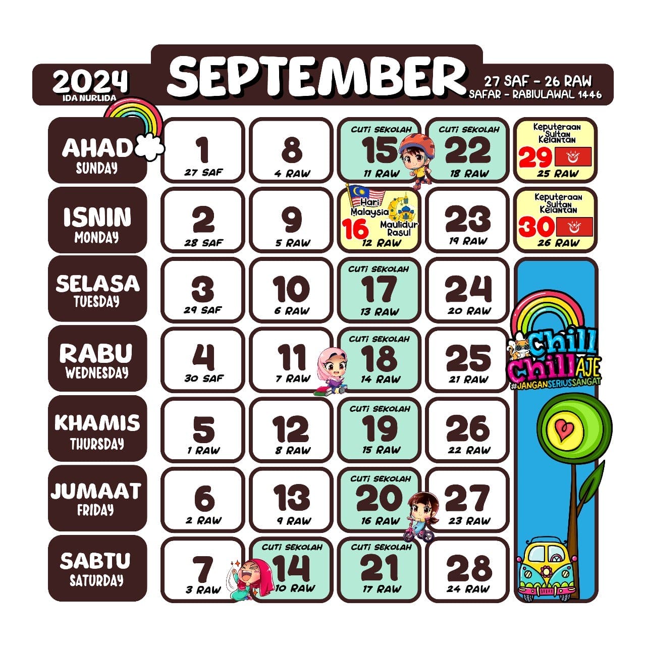Kalendar Kuda 2025, Senarai Cuti Umum dan Cuti Sekolah FLIP.MY